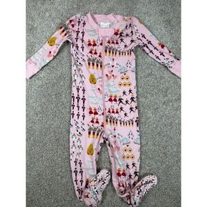 Hanna Andersson Toddler 12 Days of Christmas 6-12 Months Cotton Footie Pajamas